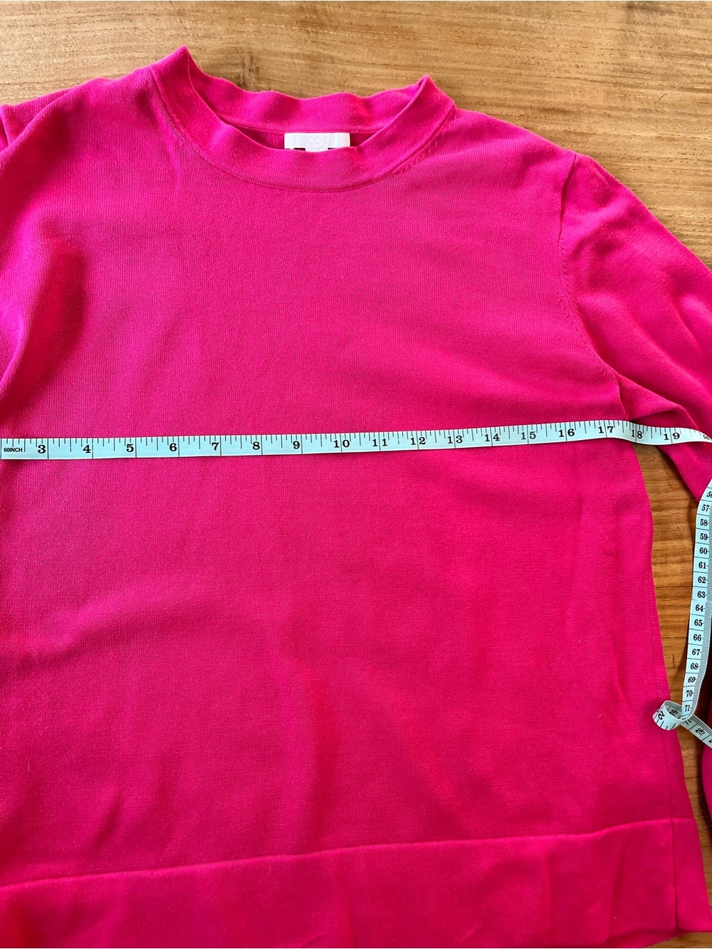 COS Cotton Crewneck Sweater in Bright Pink S - Picture 7 of 8